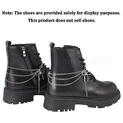 2 шт. латунные витые трехслойные цепи для джинсовых брюк&nbsp;HJEW-SP0001-42