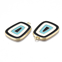 Подвески из экологически чистого сплава с эмалью&nbsp;ENAM-Q438-009-NR