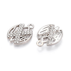 Подвески из сплава и страза FIND-N008-04P