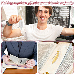 8 шт. 4-х цветные закладки из цинкового сплава с бусинами AJEW-GO0002-15