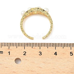 Латунные регулируемые манжеты для женщин RJEW-A067-01G