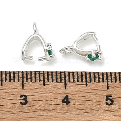 Micro ottone aprono il cestino cubico di zirconio e il pizzico&nbsp;KK-G557-44S
