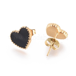 Серьги-гвоздики из нержавеющей стали 304 EJEW-I235-04G-A