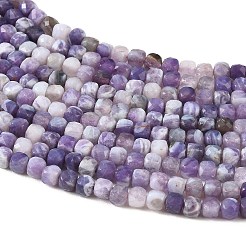 Natürliche Lavendel-Amethyst-Perlenstränge&nbsp;G-K376-D05-4x4mm