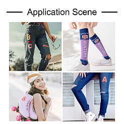 Нашивки со стразами в виде алфавита&nbsp;FW-TAC0001-01D