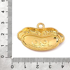 合金エナメルチャーム  ハンバーガーチャーム  ゴールドカラー  サンゴ  24.5x38.5x4mm  穴：3.5mm&nbsp;AL-CBACD7D-01C