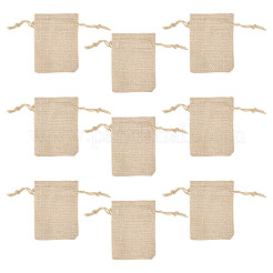 20 шт. прямоугольные мешочки из полиэстера с имитацией мешковины&nbsp;ABAG-TA0001-96A