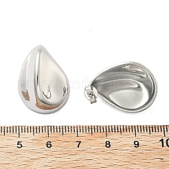 Серьги-гвоздики из нержавеющей стали 304 EJEW-D319-09A-P