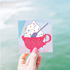 Retro-Cup-Schablonen aus Kohlenstoffstahl&nbsp;DIY-WH0309-1631