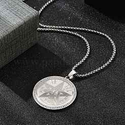 201 кулон из нержавеющей стали со стразами для женщин&nbsp;LS-NJEW-U021-01P