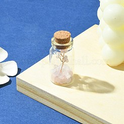 Украшение бутылки желаний прозрачное стекло AJEW-JD00011-01