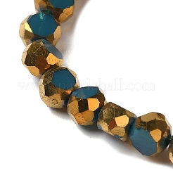 Chapelets de perles en verre électroplaqué&nbsp;EGLA-P061-01A-04