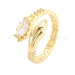 Manschettenringe aus Messing mit Zirkonia-Pavé&nbsp;WG6D0CC-01