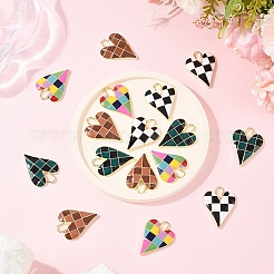 Подвески из эмали из сплава с покрытием 5 шт.&nbsp;ENAM-YW0006-59