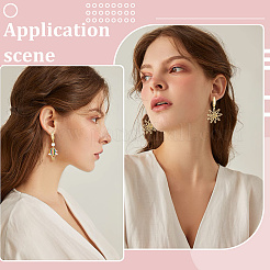 10 пара латунных сережек-колец KK-BBC0019-32