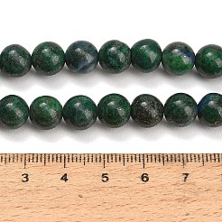 天然クリソコラとラピスラズリビーズ連売り  スムーズなラウンド  8~8.5mm  穴：1mm  約47個/連  14.76~14.96''（37.5~38センチメートル）&nbsp;GG-CBA7BB7-A04-8mm