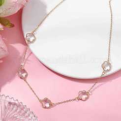 Колье с цепочкой из латуни NJEW-JN04699