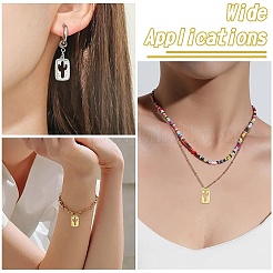 6 шт. 2 цвета латунные подвески с микропаве и кубическим цирконием&nbsp;KK-CJ0003-22