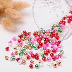 Pearlized Glas Weihnachten Mix Perlen&nbsp;HY-X006-6mm-05