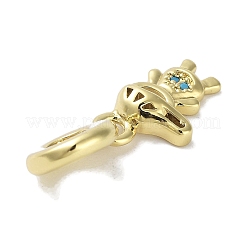 Покрытие стойки латунь паве кубический цирконий европейские подвески&nbsp;X-KK-R163-08A-G