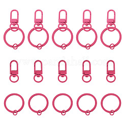 10 Stück Karabinerhaken mit Einbrennlackierung aus Zinklegierung&nbsp;FIND-TADJ0001-27J