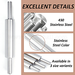 3 шт. 3 вида скалок для глины из нержавеющей стали 430 AJEW-BC0007-16