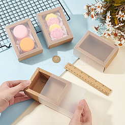 Складные ящики для бумаги с прозрачной пластиковой крышкой&nbsp;LS-CON-WH0095-68B-05