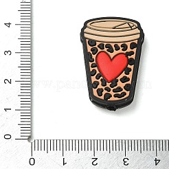 Perles de silicone thème café&nbsp;SL-CBACE28-01D