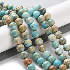 Gefärbte natürliche Regalit/Imperial Jaspis/Meeressediment Jaspis Perlen Stränge&nbsp;G-B124-C01-15