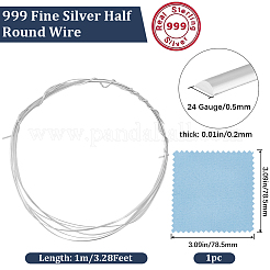 999 тонкая серебряная проволока из стерлингового серебра STER-BBC0006-65D