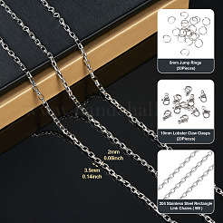 Цепи прямоугольного сечения из нержавеющей стали 304 длиной 5 м CHS-TA0001-55