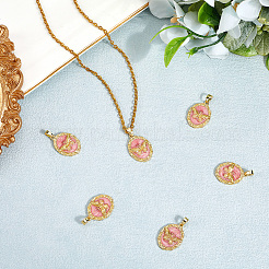 Кулоны с эмалью из латуни KK-BBC0020-53