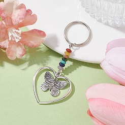 Porte-clés pendentif en alliage coeur&nbsp;KEYC-JKC00626-05