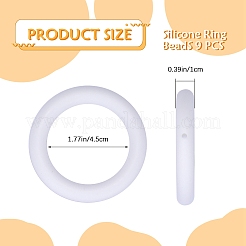 9 шт. кольцо из пищевого экологически чистого силикона фокусные бусины&nbsp;JX895B