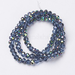 Гальванизируйте прозрачное стекло бисер нитей&nbsp;LS-EGLA-A034-T4mm-Q14