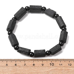 Stretcharmbänder aus natürlichen Turmalinperlen für Damen und Herren&nbsp;BJEW-C154-01