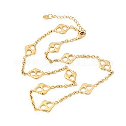 Colliers à maillons en acier inoxydable 304 pour femmes&nbsp;NJEW-G197-01G-01