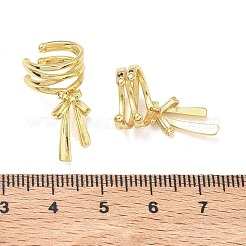 Boucles d'oreilles manchette en laiton pour femmes&nbsp;LS-EJEW-A167-26G