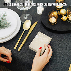 12 шт. подарочные коробки для хранения украшений из бумаги с бантом&nbsp;CBOX-TA0001-14F