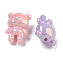 Переливающиеся акриловые бусины с УФ-покрытием OACR-G039-06