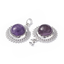 Подвески из натурального аметиста &nbsp;G-F733-04D