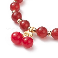 Bracciali con perline rotonde in pietre preziose naturali&nbsp;BJEW-JB09051