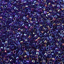 MIYUKIデリカビーズ  シリンダー  日本製シードビーズ  11/0  （db1755)フクシアライニングアクアアブ  1.3x1.6mm  穴：0.8mm  約10000個/袋  50 G /袋&nbsp;SEED-X0054-DB1755