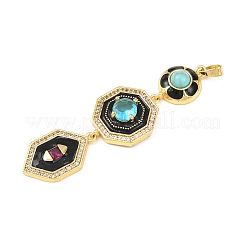 Латунные микро проложить кубического циркония большие кулоны&nbsp;LS-KK-K412-04