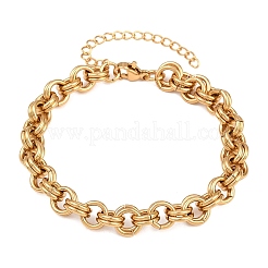 Bracelets à double maillon en acier inoxydable 304 pour femmes&nbsp;SA-H001-23G