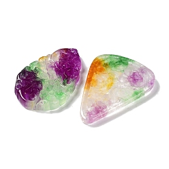Pendentifs gravés teints en jade blanc naturel&nbsp;G-Q009-02
