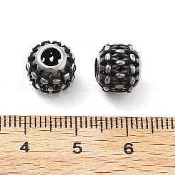 Европейские бусины из нержавеющей стали 304 STAS-V008-45AS