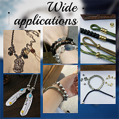 100шт. 6 набора европейских бусин из нержавеющей стали 201 STAS-PH0005-43