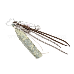 Подвесные украшения из пластика и полиэфирной веревки в форме сердца ccb&nbsp;HJEW-JM04425