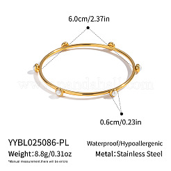 Elegante Armreifen aus Edelstahl 304 mit Pavé-Perlen für Damen&nbsp;LS-HT2221-1